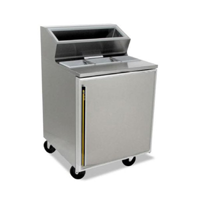 Silver King SKRNB27-RSUS5 Accommodates (5) Pumping Jars (Not Included) Includes (4) 1/6 Pans With Covers 27"W Refrigerated Fountainette