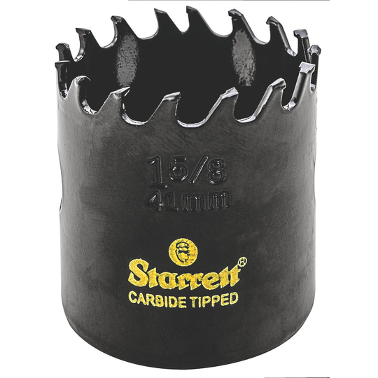 STARRETT CT158 1-5/8'' (41mm) Triple Chip Tungsten Carbide Hole Saw