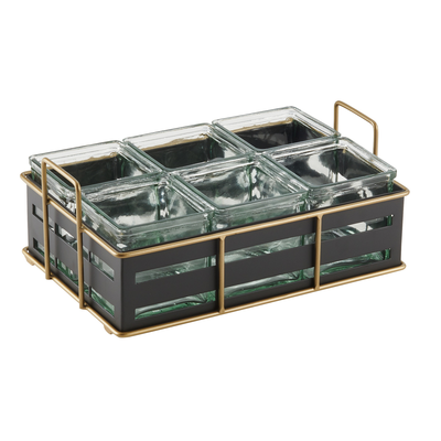 Cal-Mil 22092-90 12-1/2"W x 8-1/2"D x 5-1/4"H Empire Jar Display