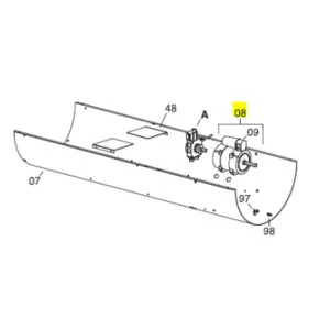 Veloci Heater Replacement Motor  - SIMEL - Blaze 200