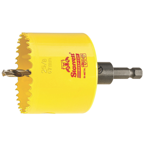 STARRETT ADCH0258 2-5/8'' (67mm) NVP Deep Cut Bi-Metal Hole Saw with Arbor