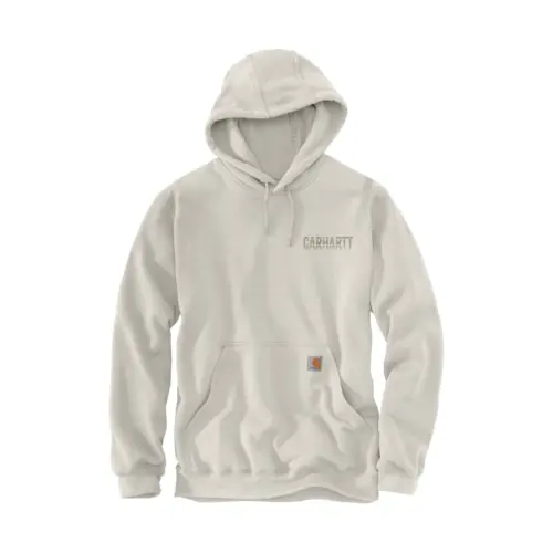 CARHARTT 107831 - Men's Paxton Logo Hooded Graphic Sweatshirt - Malt 