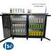 FSE 60 Inch Narrow Bar Back Refrigerator Cooler