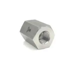 Hex Pipe Coupling, 1/8 in FNPT x 1/8 in FNPT, Stainless Steel