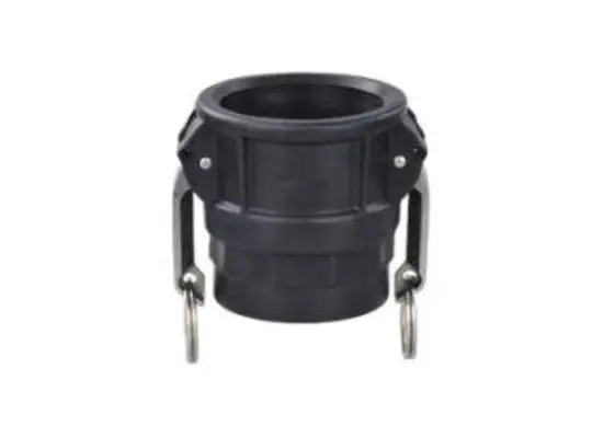Cam and Groove Coupler, 1-1/4 in Type D x 1-1/4 in FPT, Polypropylene