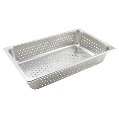 Winco SPFP4 - Perforated Steam Pan, 25 Gauge Stainless Steel - F