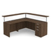 PBTC71L 71" CORNER TRAN TOP LEFT- MODERN WALNUT
