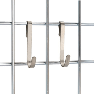 Focus Foodservice FWMHOOKSS EZ-Wall Wall Mount Hooks Stainless Steel (Package of 12)