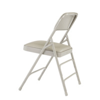 NPS 1302 NPS® 1300 Series Premium Vinyl Upholstered Triple Brace Double Hinge Folding Chair, Pack of 4