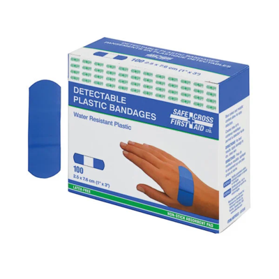 Bandage - Strip - Metal Detectable - Plastic - 3" x 1"