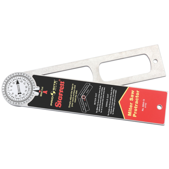 STARRETT 505A-12 12''  (300mm) Aluminum Miter Protractor