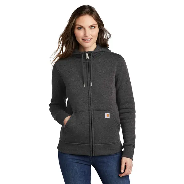 CARHARTT 102788 - Women's Relaxed Fit Midweight Full-Zip Sweatshirt - Carbon Heather
