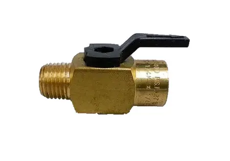 TeeJet 23220-1/4Mx1/4F Plug Valve | 1/4" FNPT x 1/4" MNPT
