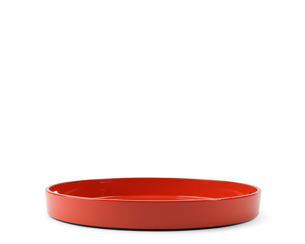 Tray Round Orange 13-1/2"