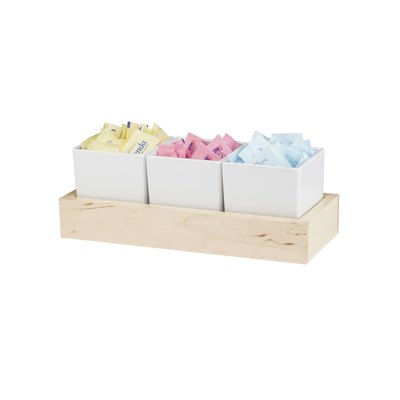 Cal-Mil 22376-3-71 5" x 12-3/4" x 4-1/2" Blonde Jar Display