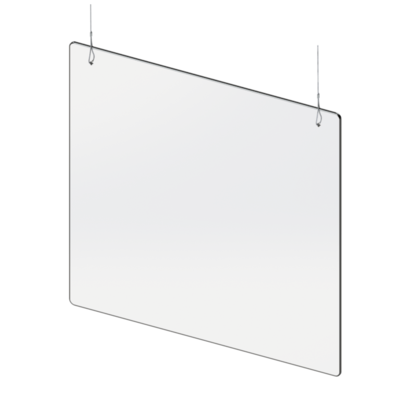 Cal-Mil 22132-24 23-1/2"W x 1/4"D x 23-1/2"H Register Suspended Shield
