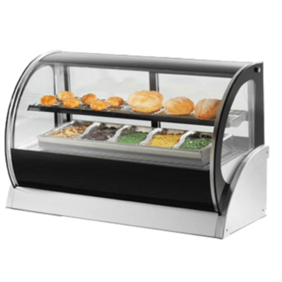 Vollrath 40857 Curved Glass Countertop Heated Display Cabinet 60"