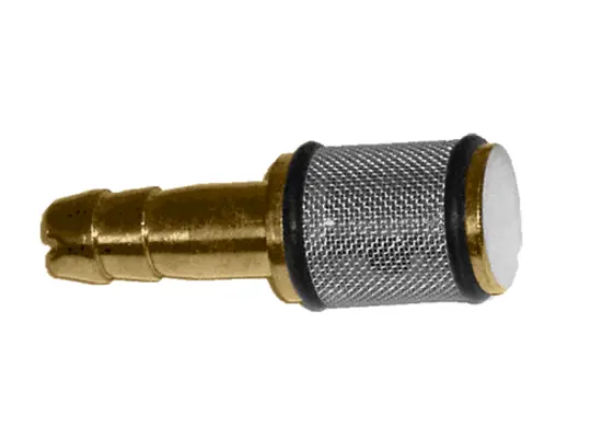 Chrome & Brass Chemical Filter with Check Valve