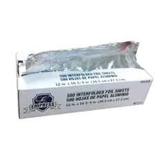 12 X 10.75" STANDARD ALUMINUM FOIL SHEETS, 500/BX, 6 BX/CS   E12X10