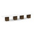 18' Classic Boat Shape Conference Table with Cube Base - White Top, Modern Walnut Base