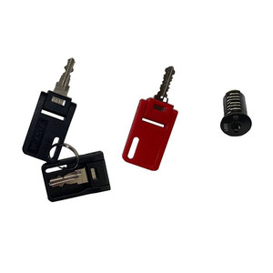 PL LOCK CORE & KEY-BLACK