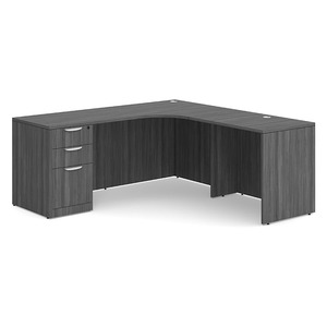 CLALD1003 Right 71"x71" Classic L-Shape Desk- Coastal Gray