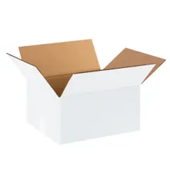 12 X 10 X 6 ECT32 WHITE CORRUGATED CARTON 25/BD   12106W
