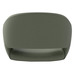 6801- SARON GUEST CHAIR-  GREEN (TUB ONLY, BASE NOT INCLUDED)