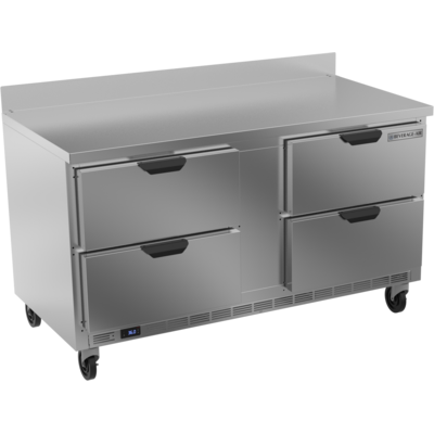 Beverage Air WTRD60AHC-4 Two-Section Worktop Refrigerator