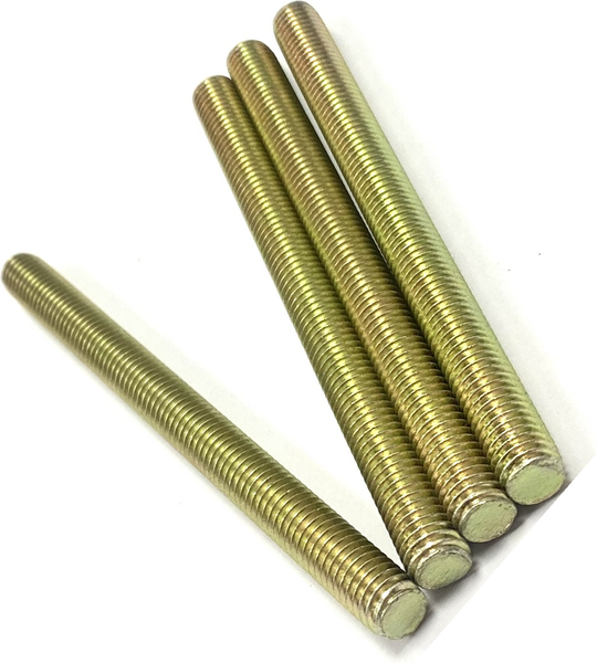5/16" - 24 X 1 1/2" FULLY THREADED STRAIGHT ROD SAE J429 GR 8 ZINC TRIVALENT YELLOW