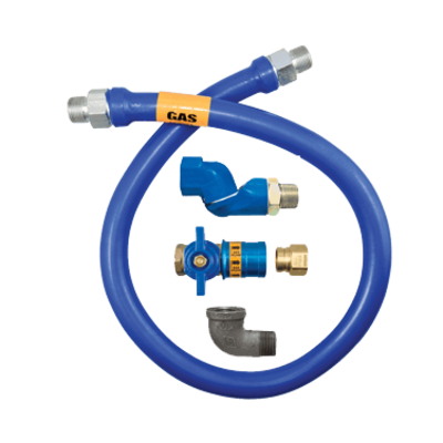 Dormont Manufacturing 1675BPCFS24 Dormont Blue Hose Moveable Gas Connector Hose Assembly 3/4" Dia.