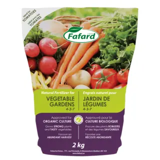 Fafard Natural Fertilizer Vegetable Garden