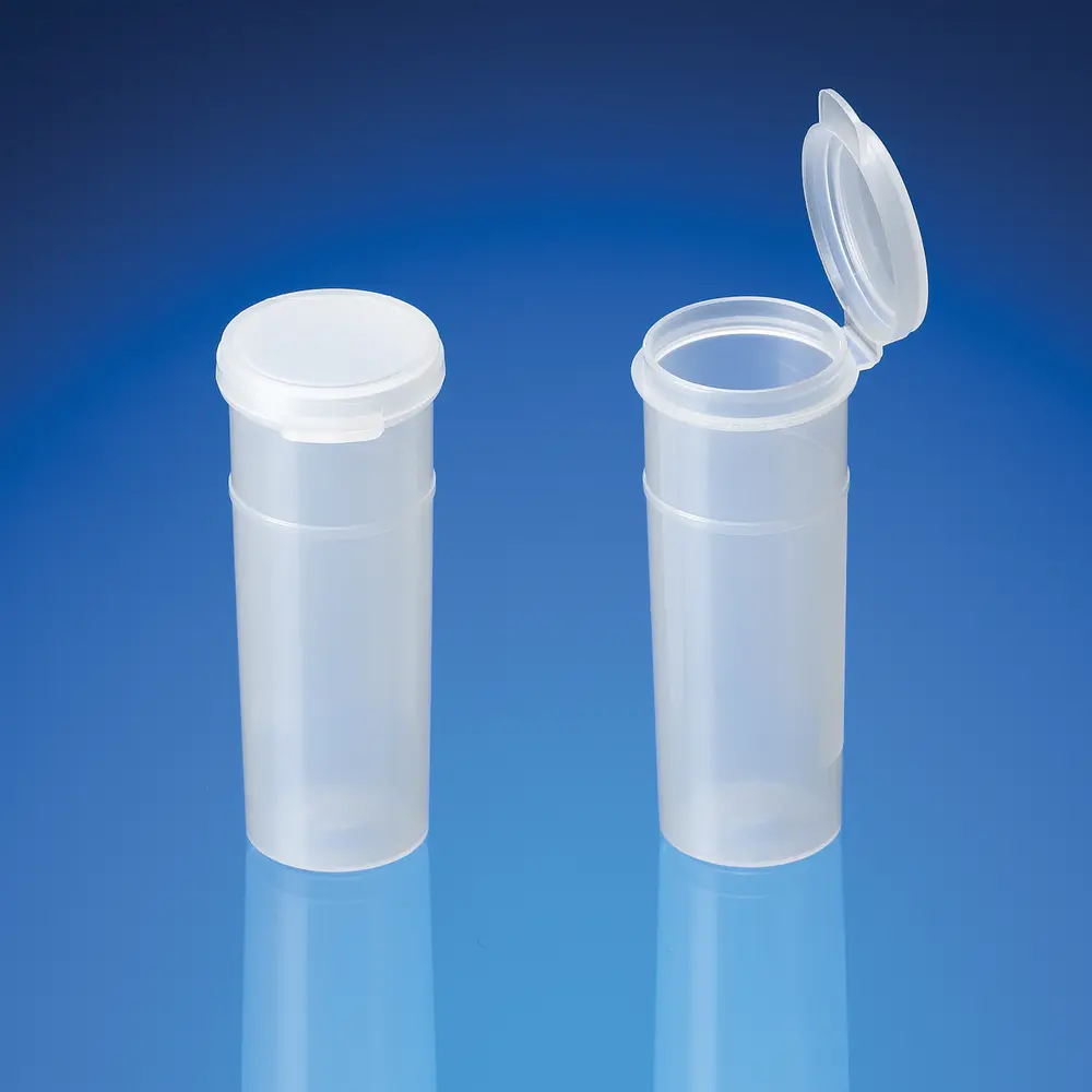 Sampling Vials with Hinged Lid (Capitol Plastics)