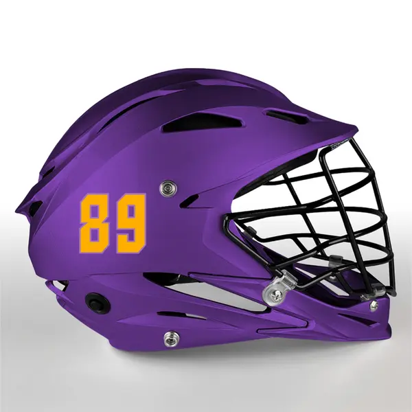 2 Color Custom Font Die Cut Number Decals - Lacrosse