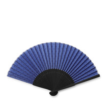 Folding Fan Blue Shippo
