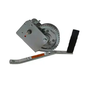 WINCH, DL1402 W/HANDLE (ZINC PLATED