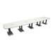 PALAR7216N - 18ft. Arena Conference Table with Brushed Palmer Base