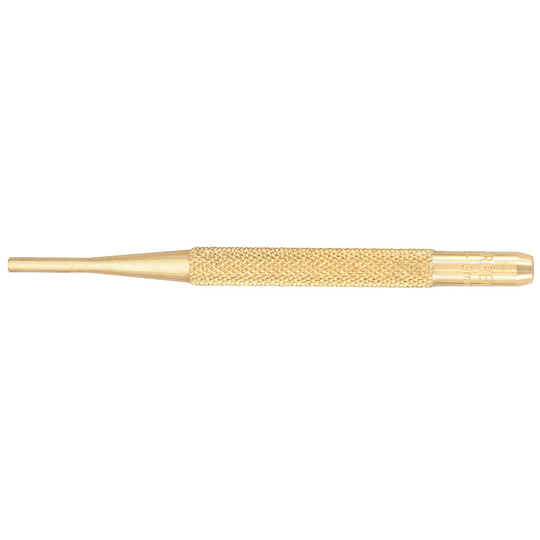 STARRETT B565C Brass Drive Pin Punch, 1/8" Diam X 4" L
