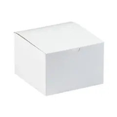 6 X 4.5 X 4.5 WHITE 1 PIECE GIFT BOX, 100/CS