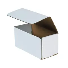 8 X 4 X 4 ECT32B WHITE CORRUGATED MAILER, 50/BD  M844