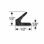 1/2" V-Profile Compartment Door Weatherstrip