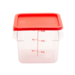 FSE 373-FC6C Food Container 6 Qt. Square Clear NSF