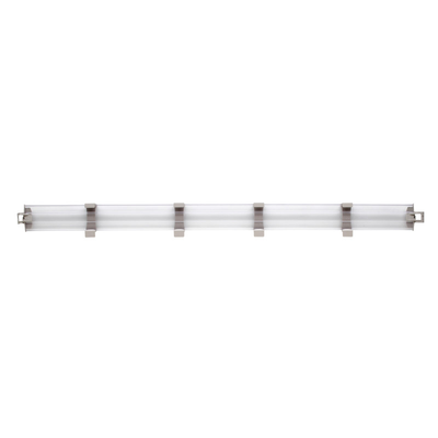 Metro MAX4-L60-4P Solid Clear Stackable Shelf Ledge (Back) for MetroMax 4 Industrial Plastic Shelving, 60" L x 4" H