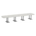 PALAR7192N - 16ft. Arena Conference Table with Brushed Palmer Base