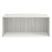 PL189 71" BOW FRONT DESK SHELL- SILVER BIRCH