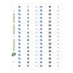 Cubby ID Adhesive Sticker Sheets