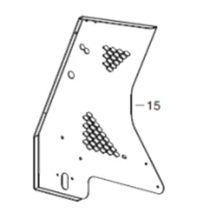 Veloci Heater Replacement Panel DX (Right) - Fire 155