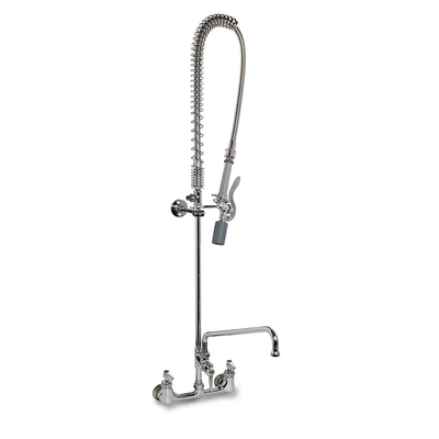 T&S Brass B-0133-12CRBJST Easyinstall Pre-Rinse Unit 8" Wall Mount