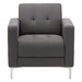 9071 HAGEN CLUB CHAIR WITH METAL LEG- SLATE