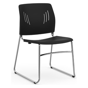 3080 AGENDA PLUS STACKING CHAIR- Black